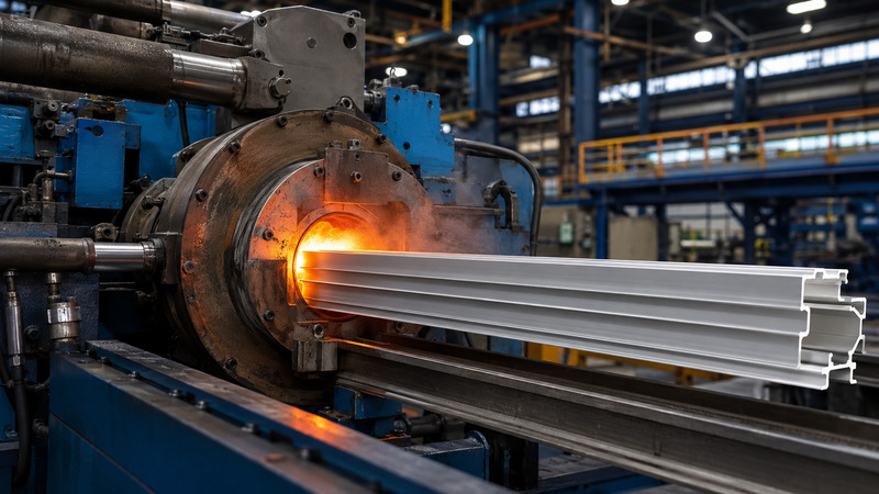 Aluminium profile extrusion manufacturing process